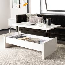 Need a coffee table that lifts up to a desk whilst hiding your storage? Safavieh Kinsley White Lift Top Coffee Table 47 2 X 23 6 X 13 4 On Sale Overstock 21185436