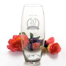 Congratulations on celebrating 14 years of marriage! Personalised Bullet Vase 20th Wedding Anniversary