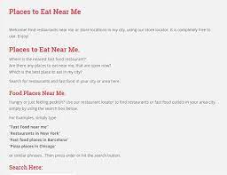 Hungry Or Just Feeling Peckish Use Our Restaurant Locator To Find Restaurants Or Fast Food Outlets In Your Are Location Finder Places To Eat Way To Make Money