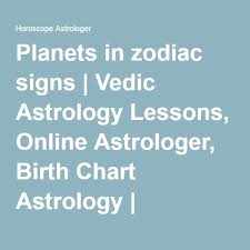 planets in zodiac signs vedic astrology lessons online