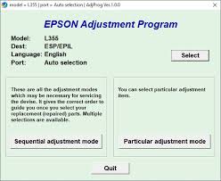 Download Resetter Epson L355 Printer Printer Epson Programing Software