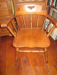 Indiana Tell City Maple Captain S Chair Early American Colonial Furniture 1960 S Colonial Furniture 1960 Furniture Early American Furniture