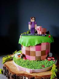 I played minecraft's 1.17 cave snapshot! 155 Minecraft Cakes Ideas Minecraft Cake Minecraft Cake