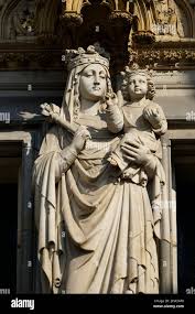 Saint mary jesus statue outside hi-res ...