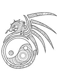 Yin And Yang Coloring Pages For Adults