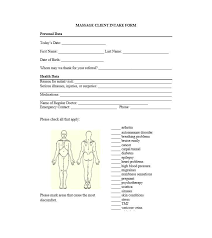 Massage Intake Form Template 51 Massage Intake Forms Massage Therapy Business Cards Massage Therapy Business