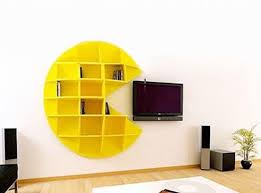 Shelf Pacman 3d Puzzle Decor For Home 3d Model Etsy In 2020 Creative Bookshelves Bookcase Inspiration Puzzle Decor