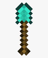 Minecraft diamond png has a transparent background. 28 Minecraft Diamond Hoe Png