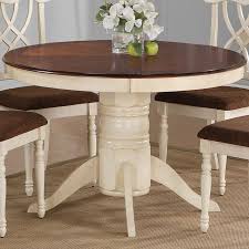 Cameron Cottage Two Tone Round Pedestal Dining Table Kitchen Table Settings Round Kitchen Table Kitchen Table Makeover