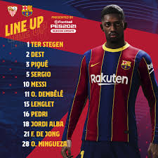 We stream the majority of matches both from the top leagues and from the lower divisions. Fc Barcelona On Twitter Culers Your Starting Xi For Sevillabarca
