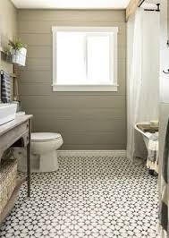 Black And White Moroccan Wall Tiles Bathroom Floor Tile Patterned Moroccan Inspired Black And White Bathroom Floor Tile In A Re Modern Farmhouse Bathroom Bathroom Styling Small Bathroom Remodel
