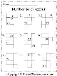 Albert and bernard just became friends with cheryl, and so, each of the four friends makes three statements about the number, at least one of which is. Number Grid Puzzles Free4classrooms