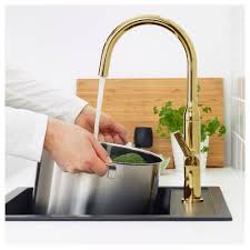 Nyvattnet Kitchen Faucet Polished Brass Color Ikea Kitchen Faucet Brass Kitchen Faucet Brushed Brass Kitchen Faucet