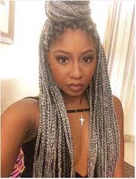 Gray Braids Black Hair Inspiration Black Women Hairstyles American Hairstyles