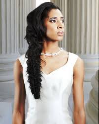 ' contrasts are another popular black wedding hairstyle trend. Black Wedding Hairstyles For Long Hair