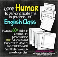 Using Humor To Teach The Importance Of English Class Ppt Teaching English Class Class Presentation