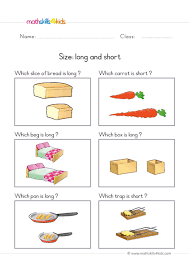 Preschoolers can practice drawing diagonal lines in preparation for writing by tracing the lines from top to bottom to match the objects that go together. Size Worksheets For Preschool Pre K Free Size Comparison Printable