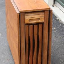 Vintage Teak Foldable Table And 4 Folding Chairs Foldable Dining Table Foldable Table Foldable Furniture