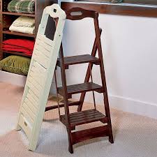 Improvements Lowell 3 Step Folding Stool Chestnut 100 Liked On Polyvore Featuring Bedroom Stool Chestnut Close Folding Stool Bedroom Stools Home Decor