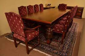 Formal dining room sets, with sleek modern lines or fine traditional detailing, elegantly designed and to be the centerpiece of your dining room and formal entertaining. Harrods Oak Dining Room Ref No 04016 Regent Antiques