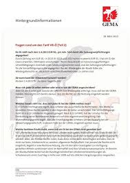 Wann muss man für eine veranstaltung an die gema zahlen? Gema Vr O Tarif Fragen Und Antworten Ratec