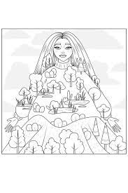 pin on en noir blanc femmes coloriage de banque