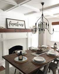 Farmhouse Dining Room Angelarose Diyhome Minimalist Dining Room Dining Room Fireplace Farmhouse Dining Room
