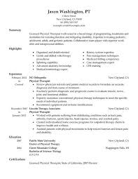 Physical Therapist Resume Examples Created By Pros Myperfectresume