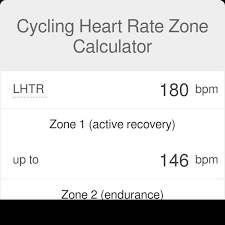 cycling heart rate zone calculator omni