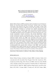 Kalau nak yang softcopy boleh email auni ok! Pdf Pola Semantis Serialisasi Verba Dalam Bahasa Melayu Kupang David S A M U E L Latupeirissa Academia Edu