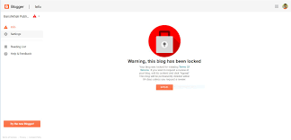 This can be done by … Warning This Blog Has Been Locked Blog Please Blog Unlock Solution Www Blogger Com Blogger Community