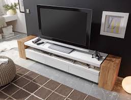 Suchergebnis auf amazon de fur tv schrank eiche massiv. Lowboard 200x40x40 Cm Weiss Eiche Tv Board Tv Mobel Tv Schrank Wohnzimmer Juno Ii Ebay