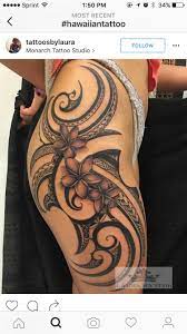Rejaski 9 sheets long large black full sleeve temporary tattoos for men women tribal maori dragon lion tatoos realistic mechanical machine robot arm body art waterproof diy fake armband tattoo sticker. Hawaiiantattoos Tribal Tattoos For Women Tribal Hip Tattoos Thigh Tattoos Women