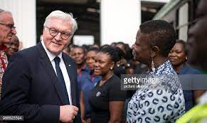 The head of state has already been officially welcomed in the courtyard of the presidential palace on krakowskie przedmieście in warsaw. German President Frank Walter Steinmeier Stands With A Young Woman News Photo Getty Images
