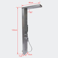 Get the best deals on stainless steel shower heads. 81 46 Eur Multifunction Stainless Steel Shower Panel With Massage Jets