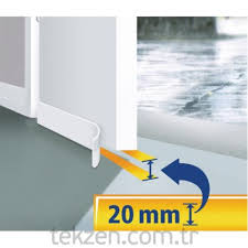 20 mm'ye kadar kapı altı aralıklarının kapatılması içindirkatlanabilirisı kaybını önlerhava akımını engeller toz ve kir geçirmezdış yüzeyi deri kaplamadıroda içerisindeki sıcak havanın dışarı çıkmasını engelleyerek enerji tasarrufu sağlar kullanımı kolay ve pratiktirmaksimumum 80 cm kapılar içindir. Kapi Alti Stoperi Leylara Her Sey Burada
