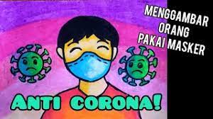 Belajar Menggambar Orang Pakai Masker Anti Corona Bersama Kak Yudha Youtube