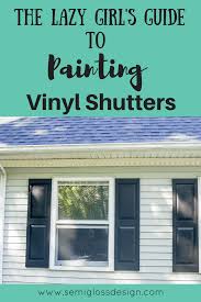 I was just wondering how you smooth it out and repaint it. The Lazy Girl S Guide On How To Paint Shutters To Improve Curb Appeal