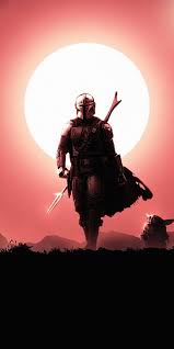 1080x2160 Soldier The Mandalorian Silhouette Art 2020 Wallpaper Star Wars Pictures Star Wars Background Star Wars Images