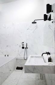 16 Perfect Marble Bathrooms With Black Fixtures Marble Bathroom Bathroom Inspiration Beautiful Bathrooms