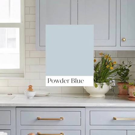 Have you ever used a powder blue color in your home? It's bring referred to  as a “nostalgic color”. Do you agree?
