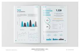 Annual Report Bundle 4 In 1 Editable Fully Graphs Bar