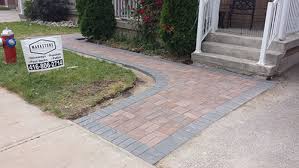Paver stone entry walkway ideas. Interlocking Paver Front Entrance Designs Mississsauga On Markstone Landscaping