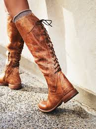 Surry Lace Back Boot Boots Shoe Boots Low Heel Boots