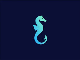 Sea Horse Hook Graphic Design Books Seahorse Sea Logo
