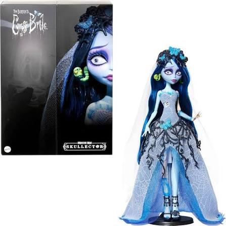 Amazon.com: Monster High Skullector Doll, Corpse Bride Emily Collectible in  Gothic Spiderweb Wedding Dress with Accessories Like Gauze Veil and Doll  Stand : Toys & Games