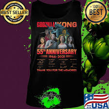 Contact godzilla vs kong 2021 on messenger. Godzilla Vs Kong 55th Anniversary 1966 2021 Thank You For The Memories Signatures Shirt Hoodie Sweater Long Sleeve And Tank Top