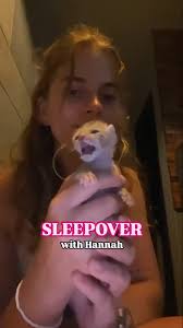 SLEEPOVER CLUB 🩷 , Our team is small but STRONG! , Carer Hannah had her  first kitten sleepover last night and she'll be caring for the baby today  whilst the sanctuary is at it's busiest. , ...