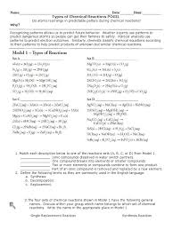 — classifying types of chemical reactions — period 5 edition chemical reactions can be classified into different categories. 57 Extraordinary Types Of Chemical Reactions Worksheet Picture Inspirations Liveonairbk