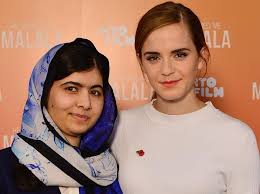 With malala yousafzai, ziauddin yousafzai, toor pekai yousafzai, khushal yousafzai. A Beautiful Thing Happened When Emma Watson Met Malala Hollywood Hindustan Times